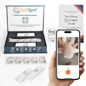 SoftSpot Baby Head Shape Measurement Kit – Measure & Track Baby Head Shape at Home with SoftSpot App (iOS & Android) – Includes Cap & Unlimited App Measurements
