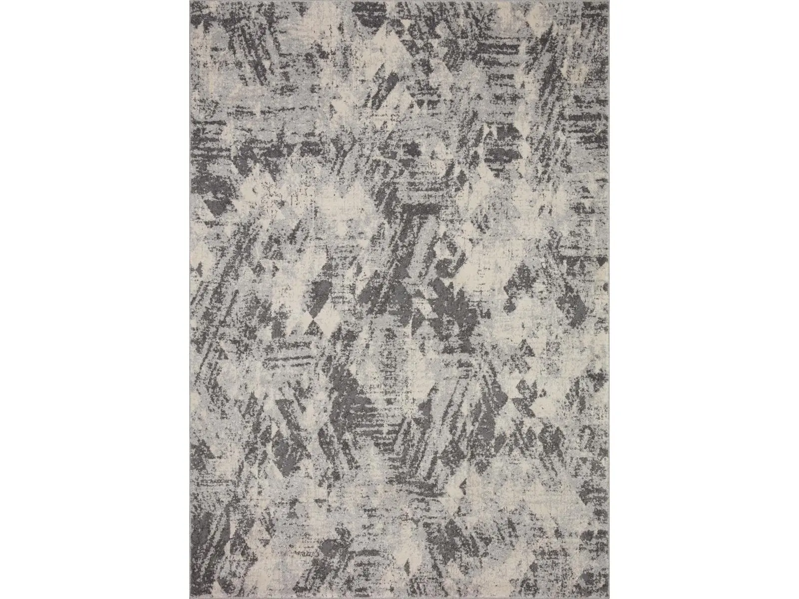 Loloi Rugs Austen Statement Area Rug Sample - AUSTAUS-03SNPP160S, 18x18 in, Stone & Pebble