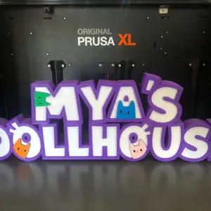 3d Printed Dollhouse Doll House Inspired Name Plate Display I Personalized Desk Sign I Birthday Gift I Her His Gift I Party Cake Favor