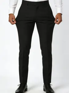 Men's Casual Solid Skinny Chinos - Soft Breathable Tight Fit for Weekend Hangouts & Errands