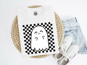 Checkered Ghost Shirt Crew