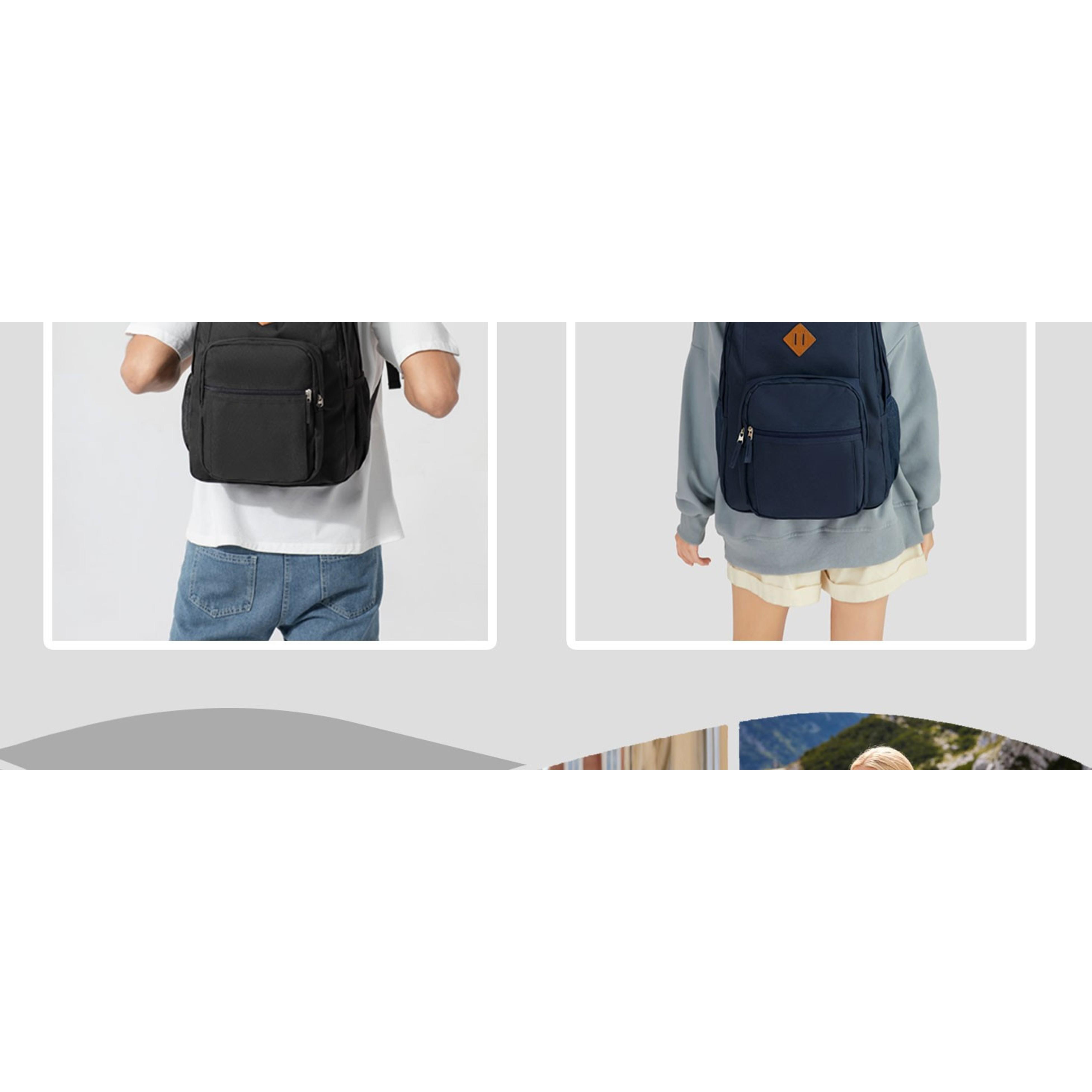 abshoo Classical Basic Womens Travel Backpack For College Men Water Resistant Bookbag (Grey)