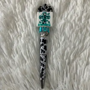 Every rejection is gods protection custom beaded pen