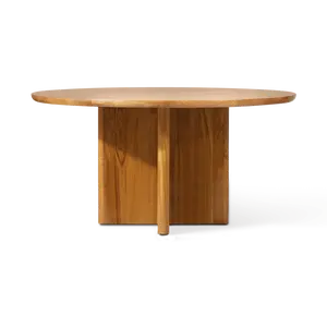 Sydney Slatted Round Dining Table 60"