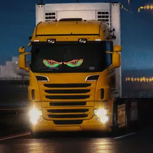 Car Windshield LED Screen, 5V LED Matrix Panel Eye Light, 11 Dynamic Light Modes, DIY Car LED Signature Light, Unique Car Display, Led Car Lights