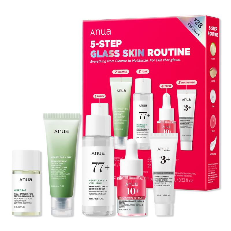 ANUA Anua 5-Step Glass Skin Routine Set ($48 Value!)