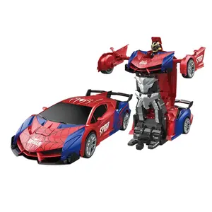 Remote Control Spider Robot Car Toy for Boys, Transformable Drift Racing Car Remote Controlled Car with Spray Lights, Requires 2 Aa Batteries (not Included)