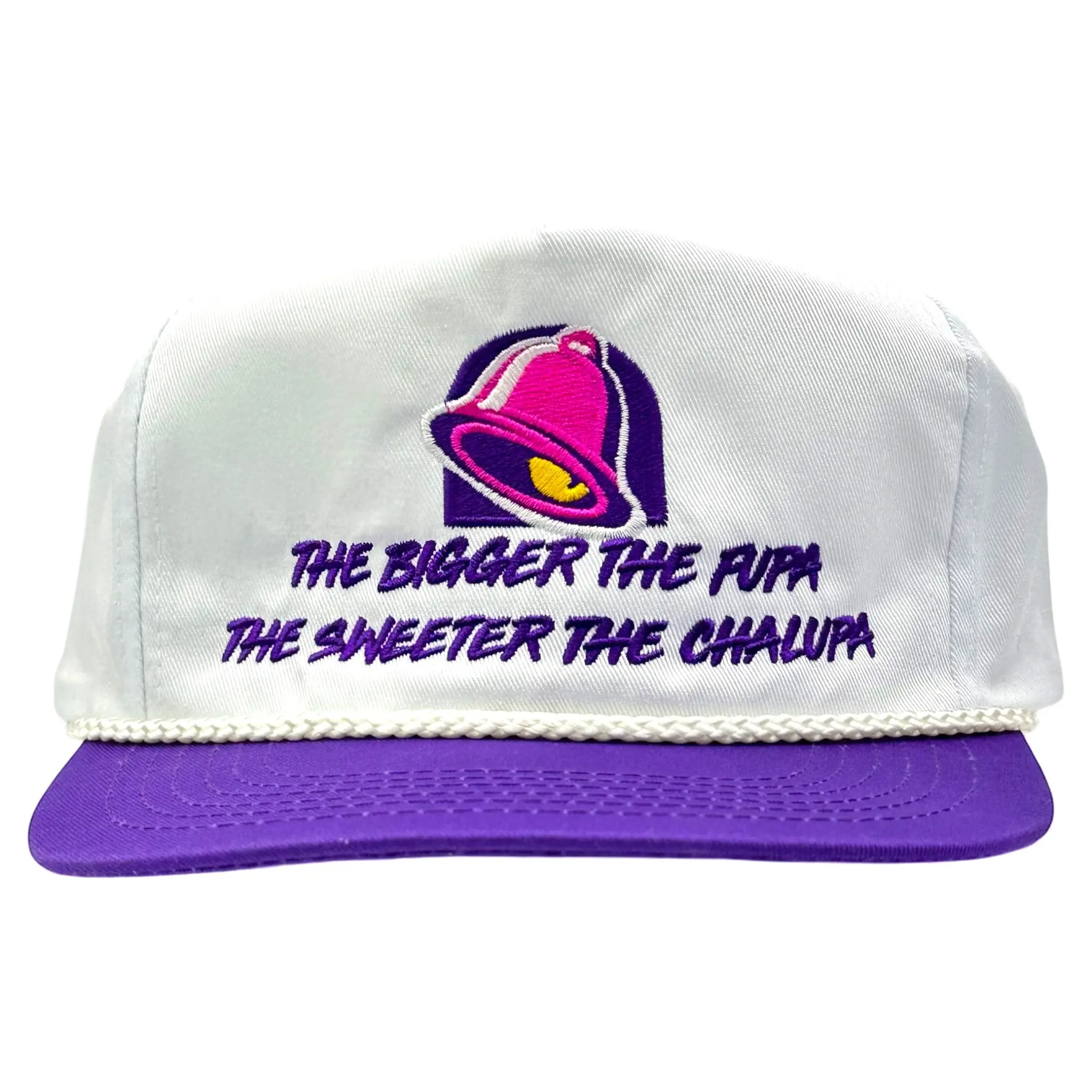 The Bigger The Fupa Rope Embroidered Hat Collab Rowdy Roger, Casual Hat, Men's Accessories