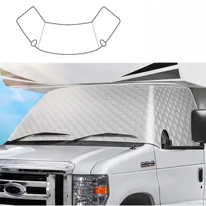 Camper RV Sunshade - Sturdy Sun Shade Applicable to Camper Ford E450 RV Windshield Sunshade Class C RV Car Side Window Car Snow Block, Sunscreen Light Blocking, Snow and Frost Protection