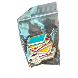 Live You Pick Enamel Book Pin brooch badge for clothing, backpacks, jackets, hats, decoration fashion lapel for literacy teacher, student, readers, book lover  gift