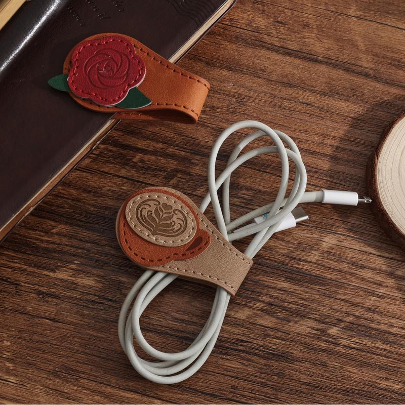 Vintage Magnetic Leather Bookmark, Leather Magnetic Bookmarks for Women, Magnetic PU Bookmarks Clip Book Accessories