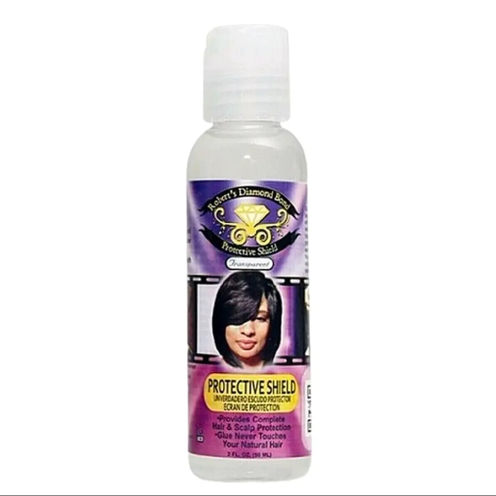 Roberts Diamond Bond Protective Shield Clear 2oz Provides Complete Hold & Glue Never Touches Your Natural Hair