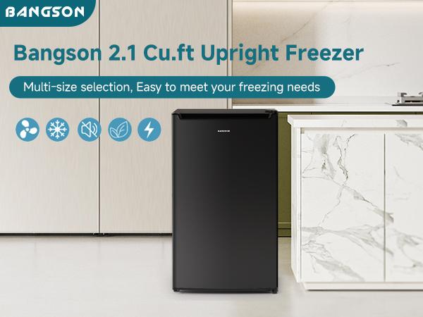 BANGSON 2.1Cu.Ft Small Upright Freezer, Single Door Mini Freezer, Small Freezer, Adjustable Thermostat, Energy-Efficient, Compact Refrigerator, Quiet Operation, Compact Freestanding Freezer, Gift Idea, Mother's Day Gift BANGSON 2.1Cu.Ft Small Upright Freezer, Single Door Mini Freezer, Small Freezer, Adjustable Thermostat, Energy-Efficient, Compact Refrigerator, Quiet Operation, Compact Freestanding Freezer, Gift Idea, Mother's Day Gift