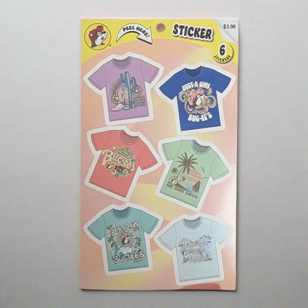 Buc-ee's T-Shirt Stickers