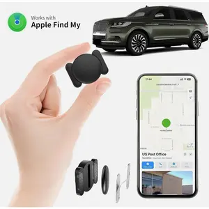 GPS Tracker for Vehicles, Real Time Car Tracking Device, Mini Hidden for iPhone,Car Tracker Device Hidden for Vehicles, Real-Time Mini Tracker Device for Vehicles, No Monthly Fee Subscription No SIM Card Required(Available for iOS)