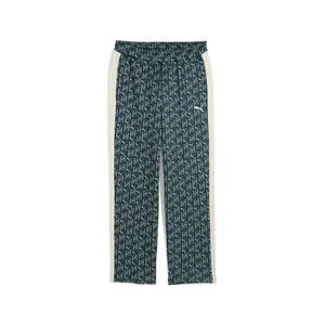 PUMA Mens T7 Graphic Relaxed Pants Casual - Green