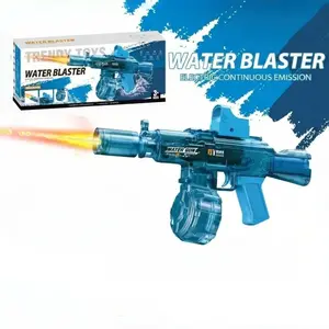 Electric Continuous Water Blaster, Automatic High-Speed Water Toy with Light Effects, Outdoor Beach Pool Party Toy for Adults and Kids, Waterblaster