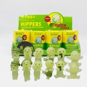 Smiski Glow in the Dark Blind Box Corner Buddy Figurine, Figures, Cute Car Accessories and Decorative Ornaments for Home and Office