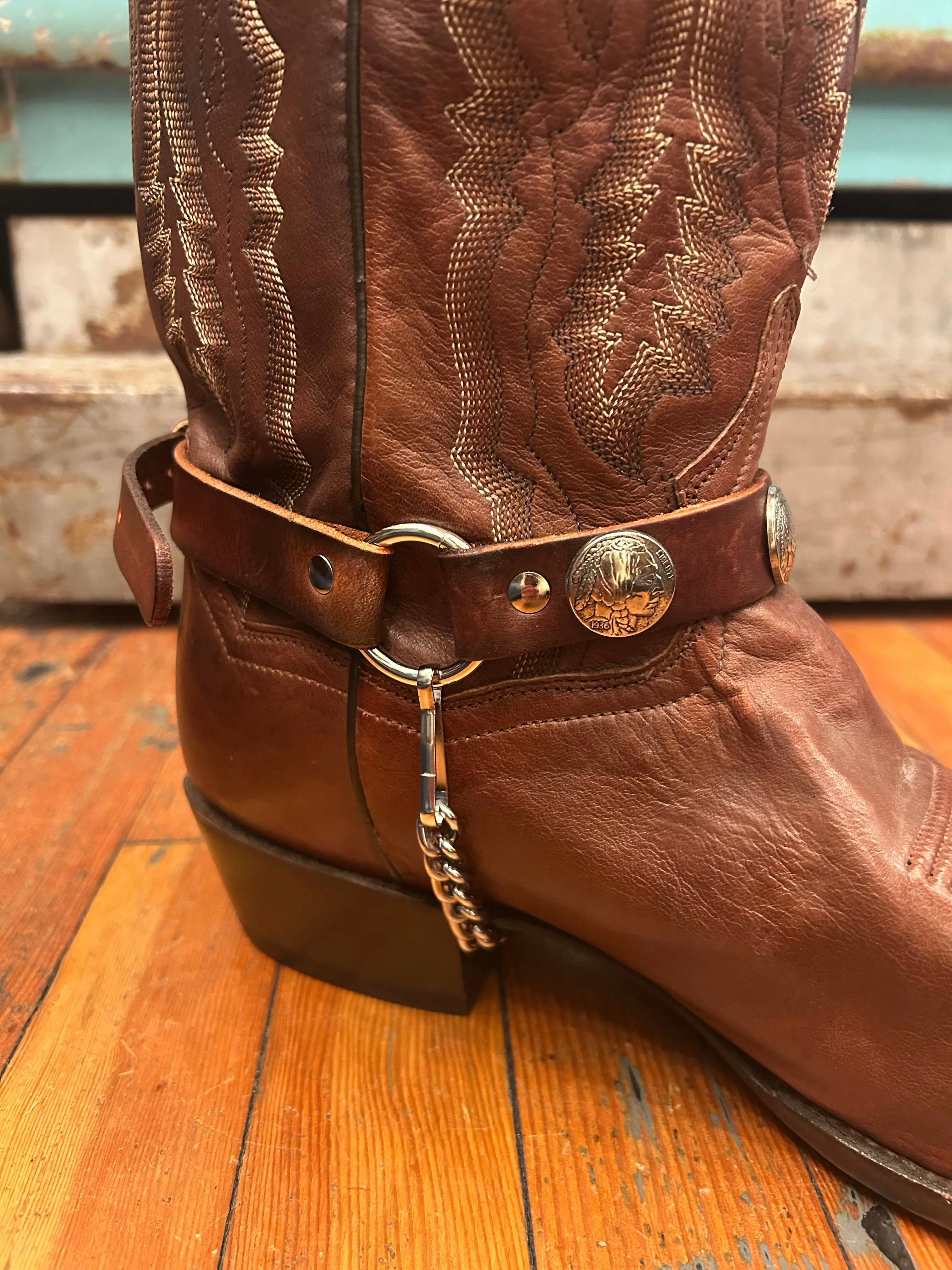 Chief Nickel Boot Harness Chain