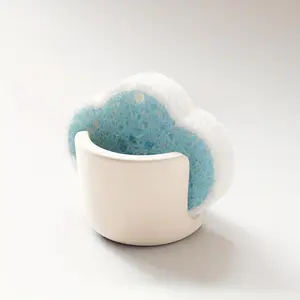 Small Algae Mud Sponge Rack, Quick-Dry Super Absorbent, Kitchen Bathroom Sink Countertop Storage Organizer, Essential Home Accessory