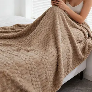 Luxurious Plush Blanket, Soft Long Fur Cover, Comfortable Warm Blanket, Multiple Colors Available, Ideal for Bed Sofa Bedroom Living Room