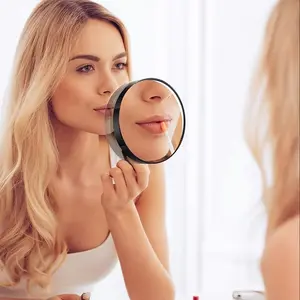 80x Magnifying Makeup Mirror with Suction Cup, Anti-Slip Base, Portable Design, Ideal for Home Salon, Travel, Jewelry Inspection, Travel Hand Mirrors