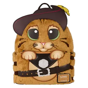 Loungefly DreamWorks Shrek Puss in Boots Plush Cosplay Mini Backpack