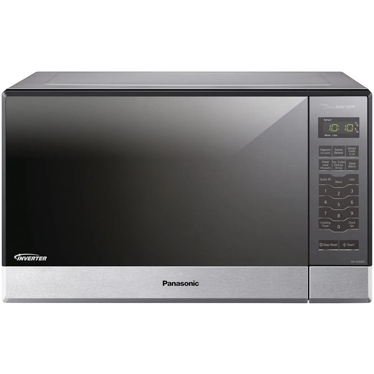 Panasonic NN-SN686SR 1.2 Cu. Ft. 1200 watt Built-In Countertop Microwave Oven with Inverter Technology Stainless Steel, Sensor Cooking