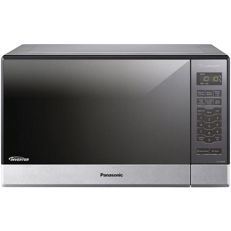 Panasonic NN-SN686SR New Stainless Steel Countertop Microwave Oven - 1.2 Cu. Ft., 1200-Watt, Built-In Capable, Inverter Technology, Sensor Cooking, Easy Clean, Precise Even Heating
