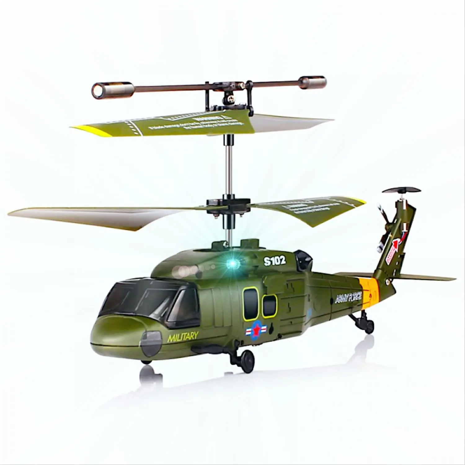 Black Hawk UH-60 RC Helicopter SYMA S102G, US Army Utility Tactical Transport Model, 3CH Infrared IR Remote Control Gyro Flight Toy for Teens, Christmas/Halloween/Birthday/Thanksgiving Gift, Saint Patrick's Day, Valentine Day