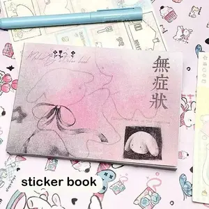 Cute Sticker Book Japanese High School Girl Aesthetic Anime Handmade Journal Material DIY Sticker Paper Gift Sticker Sheets, No Ca Prop 65 Warning