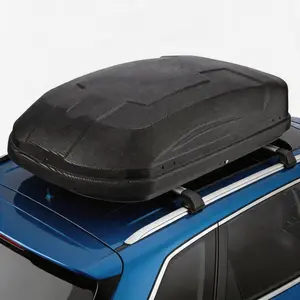 Rooftop Cargo Carrier, 12 Cubic Feet 135 LBS Capacity Hard-Shell Storage Box with Security Lock, Universal Fit for Cars & SUVs Roof Rack