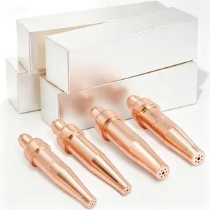 Oxy-Acetylene Cutting Torch Tips Set - Sizes 0-3, V-Style, for Light/Medium Duty Torch - Reusable Cutting Nozzles - Compatible with Standard V-Style Handles - Precision Flame, Durable Construction
