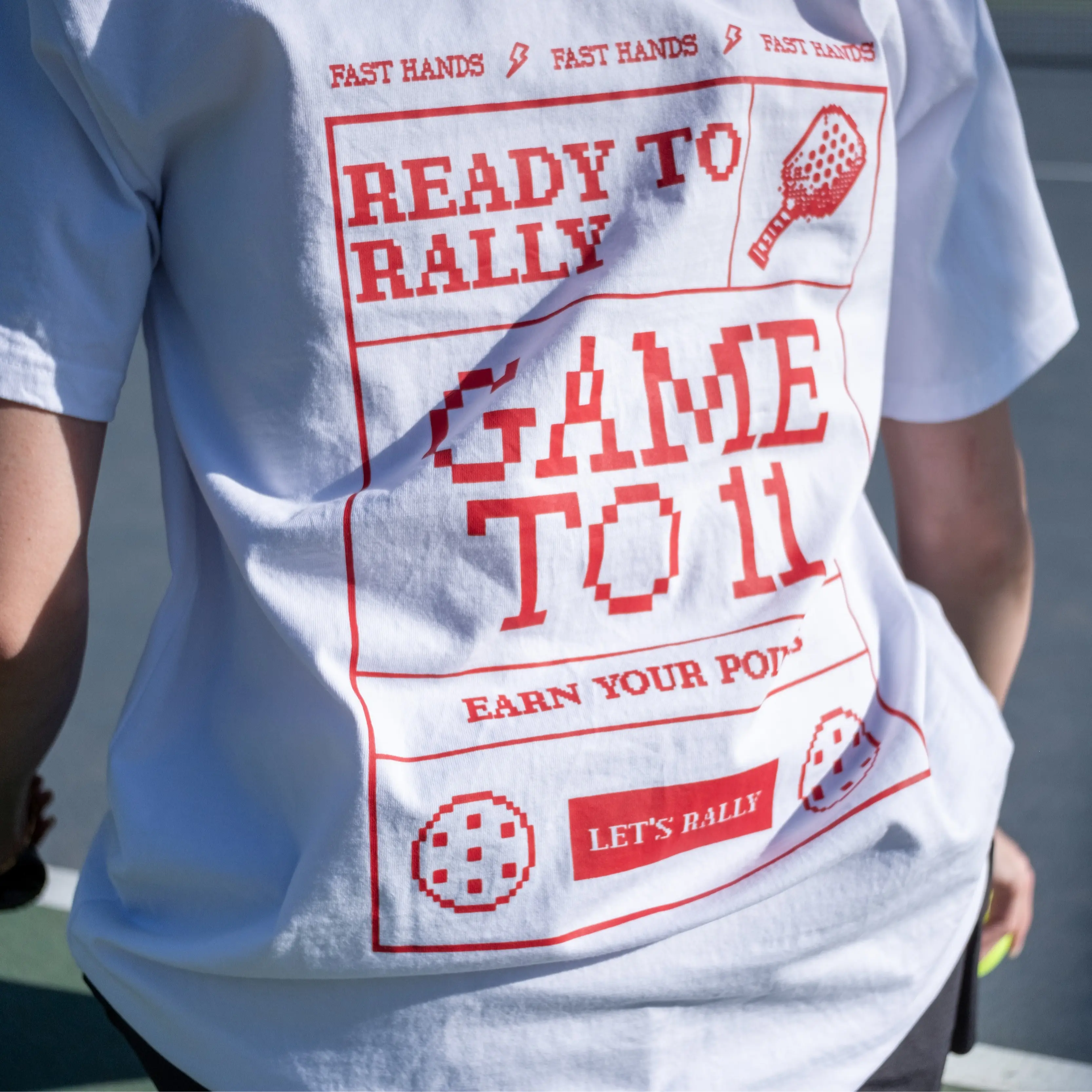 Let's Rally Pickleball Shirt - Graphic Tshirt - Unisex Sizing - 100% Combed Cotton - Relaxed Fit - Pickleball Apparel