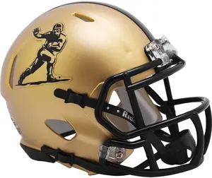 Riddell NCAA Heisman Logo 2023 Gold Revolution Speed Mini Helmet