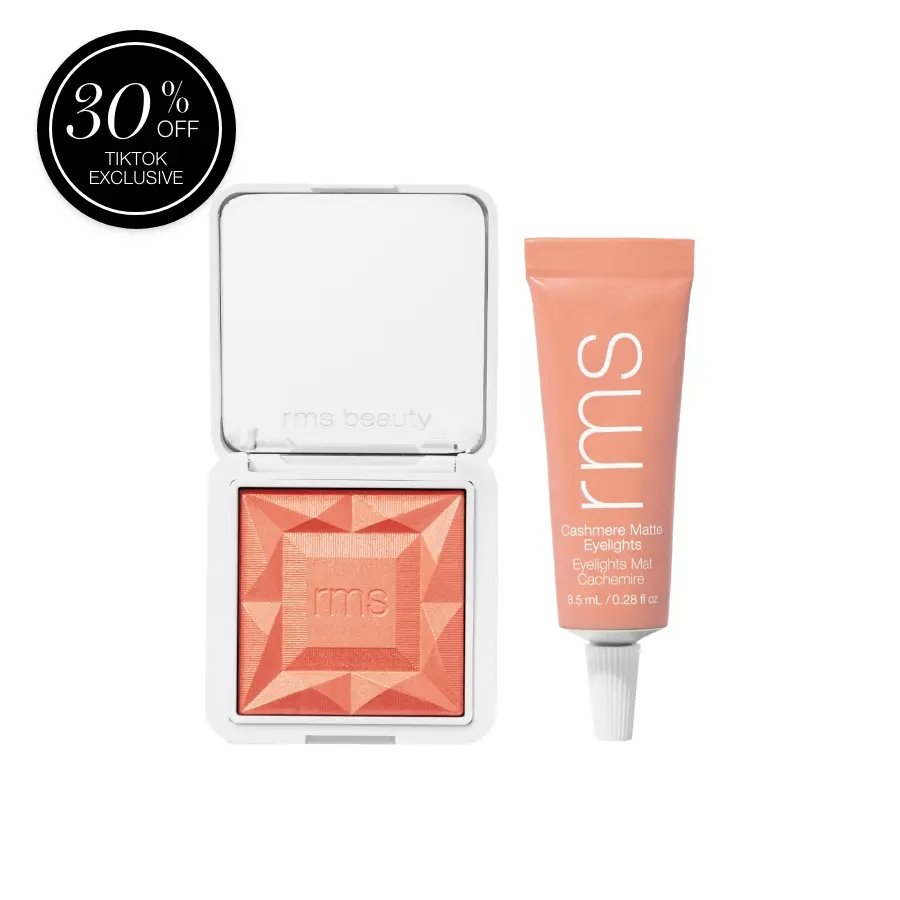 RMS Beauty Pretty in Peach 2-Piece Makeup Set Matte Eyeshadow + ReDimension Blush RMS Beauty Pretty in Peach 2-Piece Makeup Set Matte Eyeshadow + ReDimension Blush