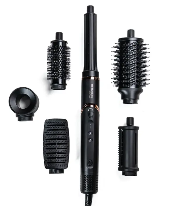 StyleWrap Pro 6 in 1 Hair Styler with Coanda Air Technology Curling and Volumizing Brush Attachments Lightweight Blow Dryer with Ionic Control