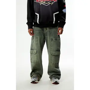 Pacsun Men's Blake Extreme Baggy Jeans Cargo Medium Blue Tint