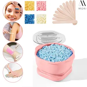 Portable Waxing Kit for Brazilian Wax - Easy to Use - For Sensitive Skin - Digital Display - Contains one Pack of wax beans & 10 Sticks for home body care Gentle Hair Removal Smooth for Home Salon Must Have Christmas Holiday Deal