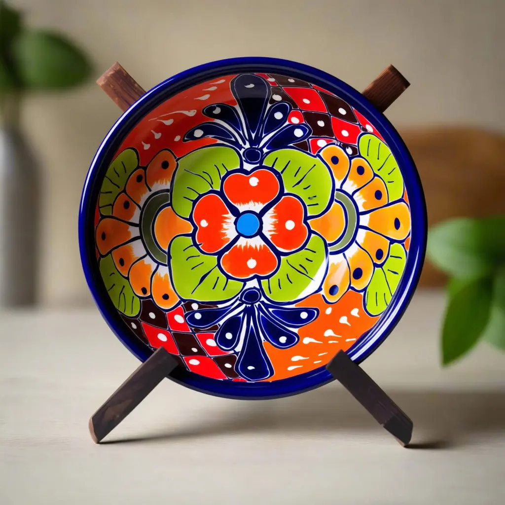 5" Colorful Talavera Bowl | Handmade Mexican Folk Dish
