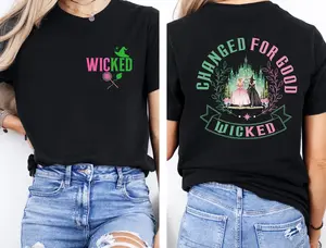 Wicked Change for Good Shirt Defy Gravity Broomstick Magic Wand Wizard Movie Fan Shirt Wicked Musical Fan Gift