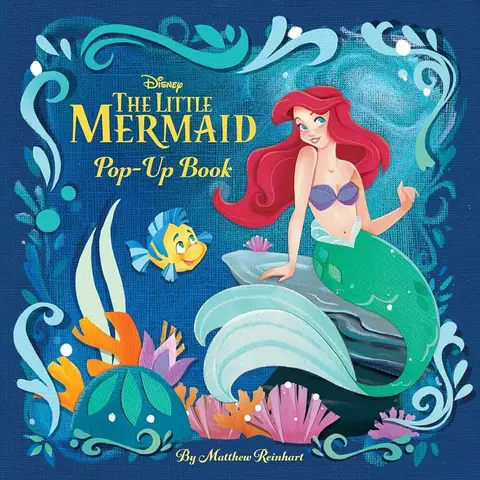 Disney The Little Mermaid English Interactive Pop-Up Book - Reinhart Pop-Up Studio, Mermaid Children's Literature & Art Storybook, Collector's Edition, Storytime Gift with Beautifully Rendered Illustrations, Fun for the Whole Family, Ages 3+
