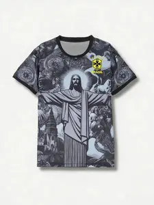 Brazil Special Edition Football Team Jersey, 3D Printed Sports T-Shirt