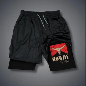 Double-Layer Sports Shorts Graphic Shorts Black Shorts Camo Shorts Streetwear Shorts Men Outfits Men Short Shorts Vacation Outfits Shorts