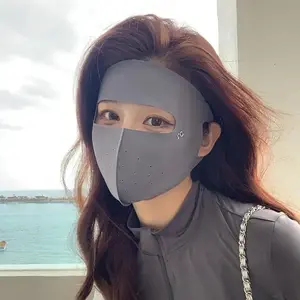2026 Stylish 3D Sunscreen Face-Bikini Mask for Women, Summer UV Protection Neck-Covering Full Face Mask
