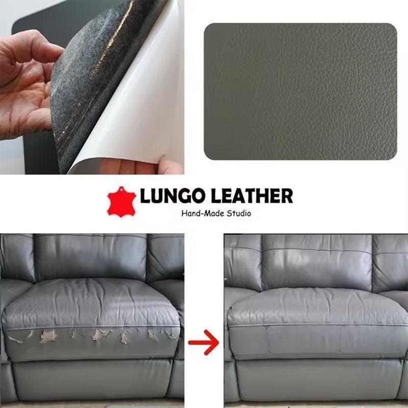 15.7*54 Inch Self Adhesive Leather Repair Patch Tape Sofa Couch Furniture Repair Kit for Car Seats Office Chairs Vinyl Leather Sticker Patch