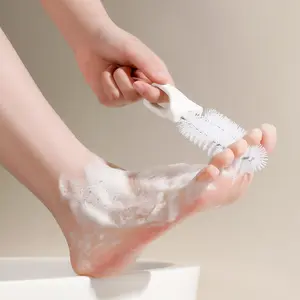 Foot washing brush, multifunctional foot washing tool, cleaning brush for elderly toe gaps, rubbing and exfoliating foot tool, soft bristle stick, Foot Care Product