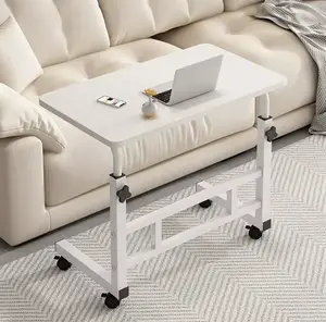 Standing Desk Adjustable Height Mobile Computer Desk with Universal Wheel Stable Sturdy Durable Spacious Study Table for Home