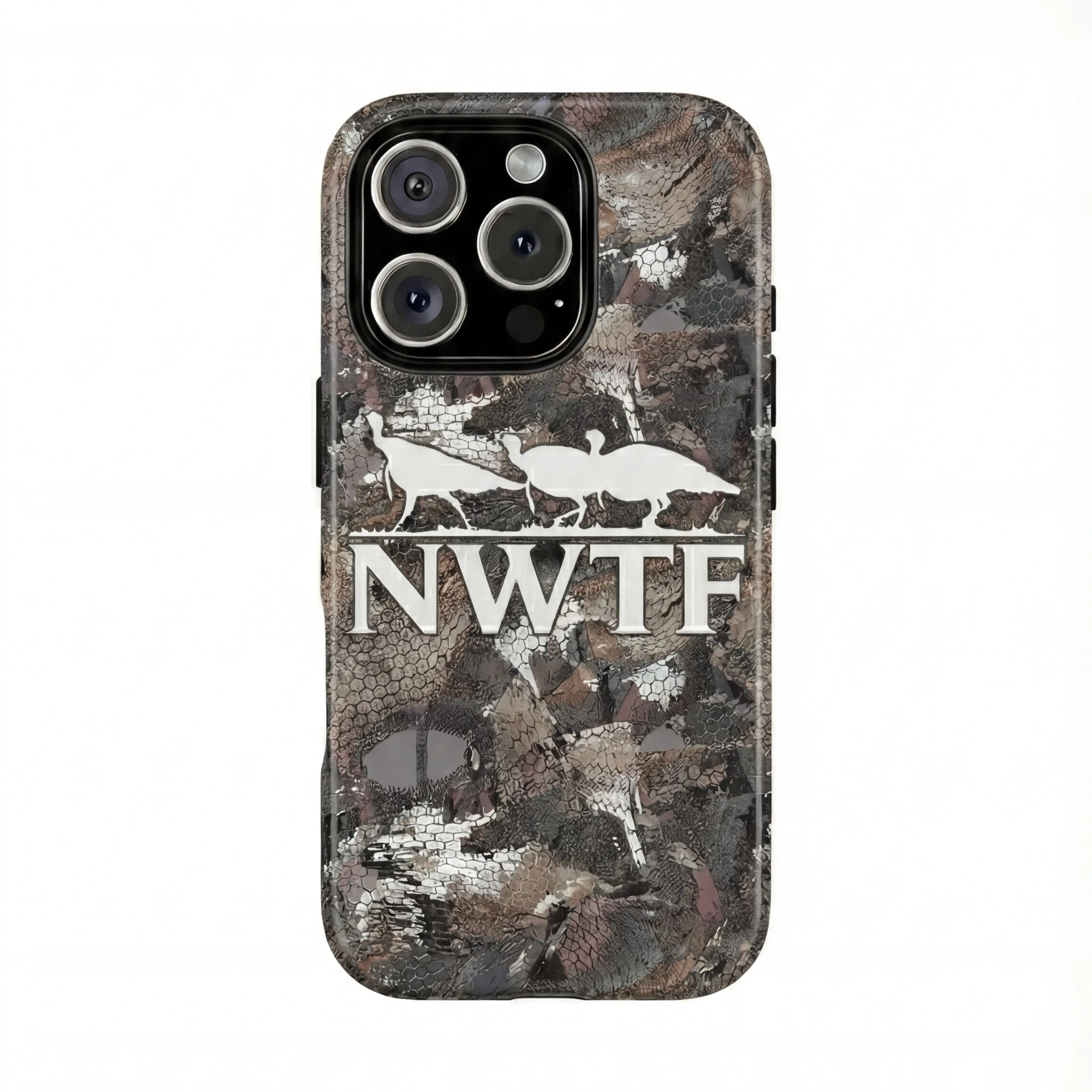 Custom Greenleaf camo, Turky V4 Hunting Phone Case for iPhone 17 16 15 14 13 12 Pro Max / Plus / Pro – Camo Outdoor Unisex, Heavy-Duty Protection, Perfect Gift for Hunters