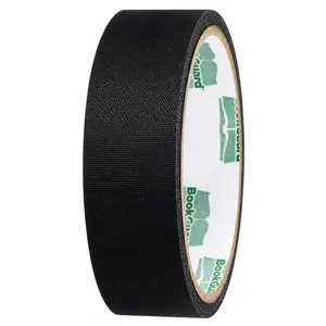 1 Inch Black Cloth Book Binding Repair Tape for Spines Hinges Covers Bibles Hymnals Libraries Schools, 5 Yard Roll